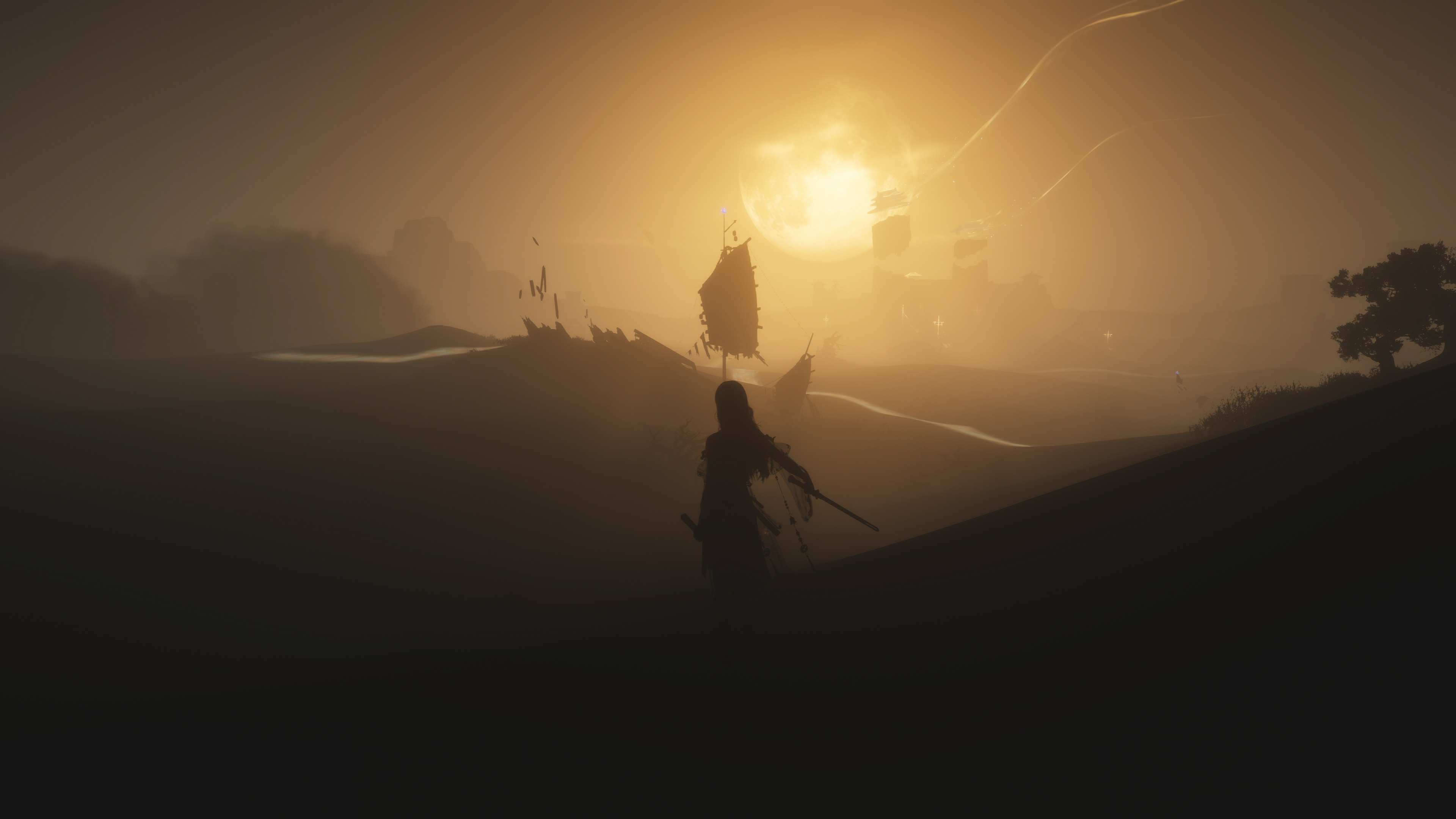 A lone swordsman